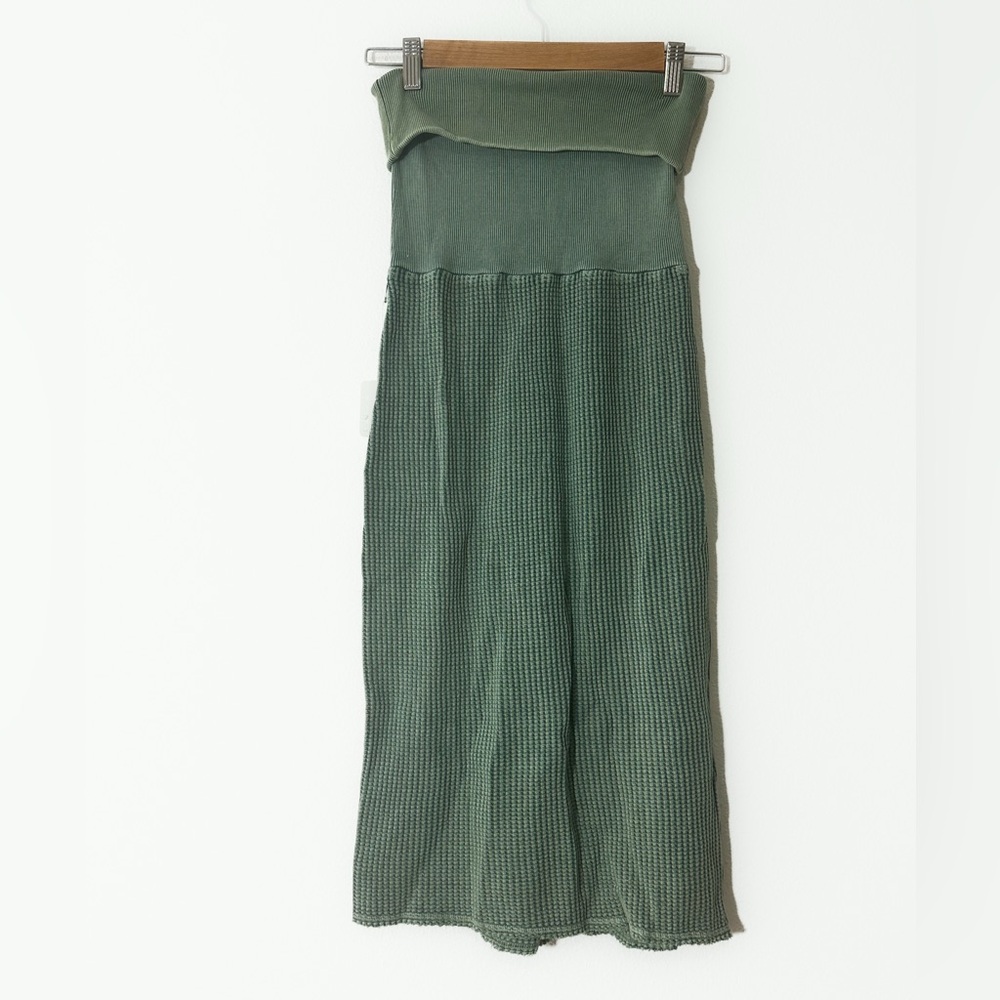 Free People One Pari Midi Skirt in Aquamarine size Medium NWT - Picture 11 of 14